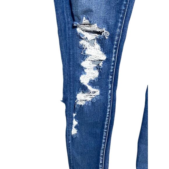 American Eagle Jegging Jeans Womens 0R Next Level Stretch Distressed Destroyed - Picture 3 of 10